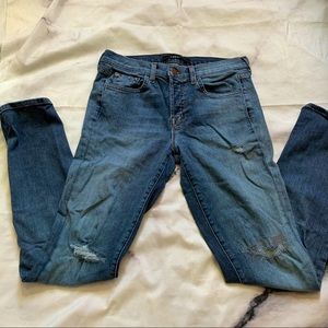 JBRAND Caitland high waisted distress jeans